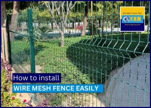How to install wire mesh fence easily in Middle East